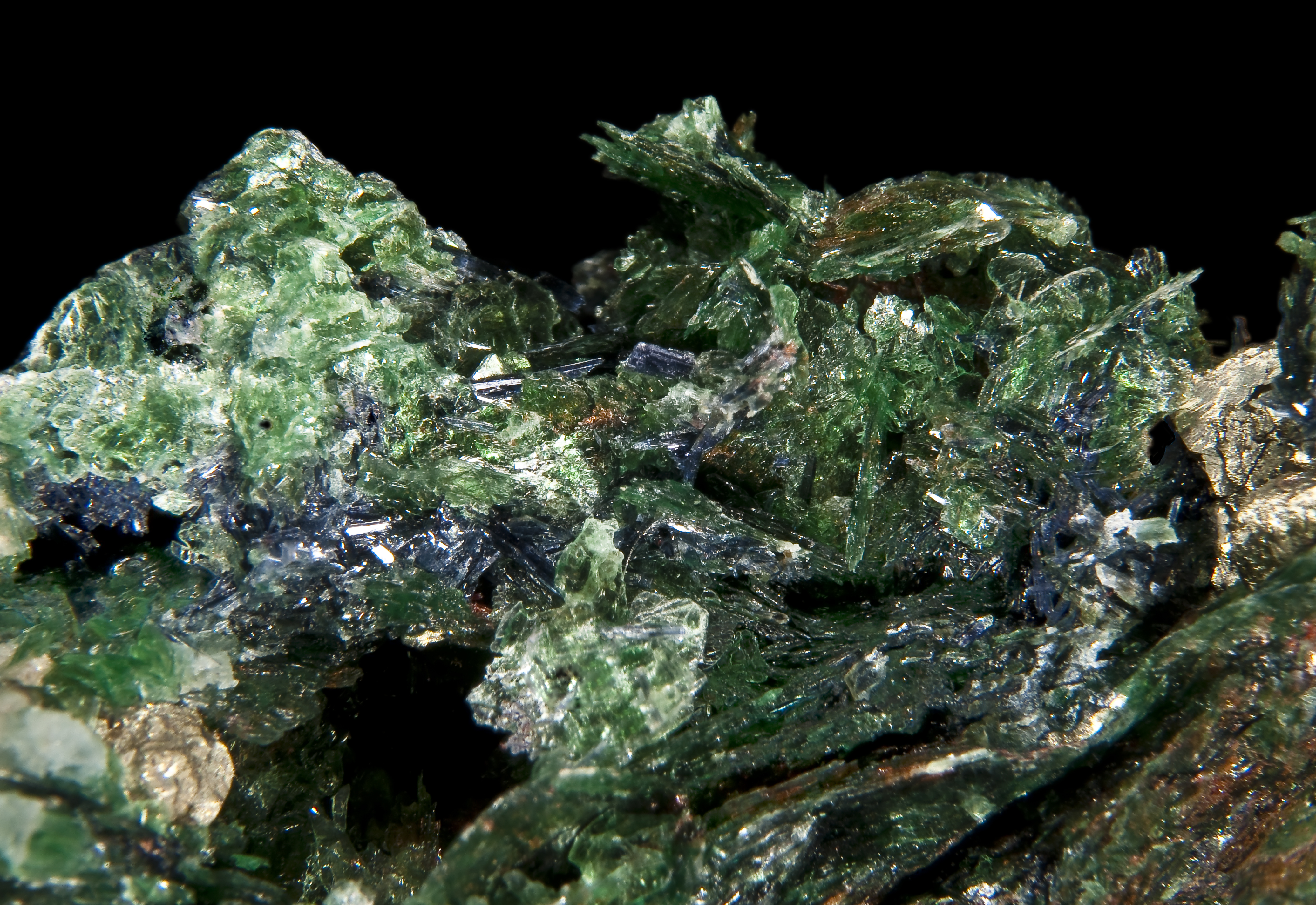 Fuchsite and Glaucophane