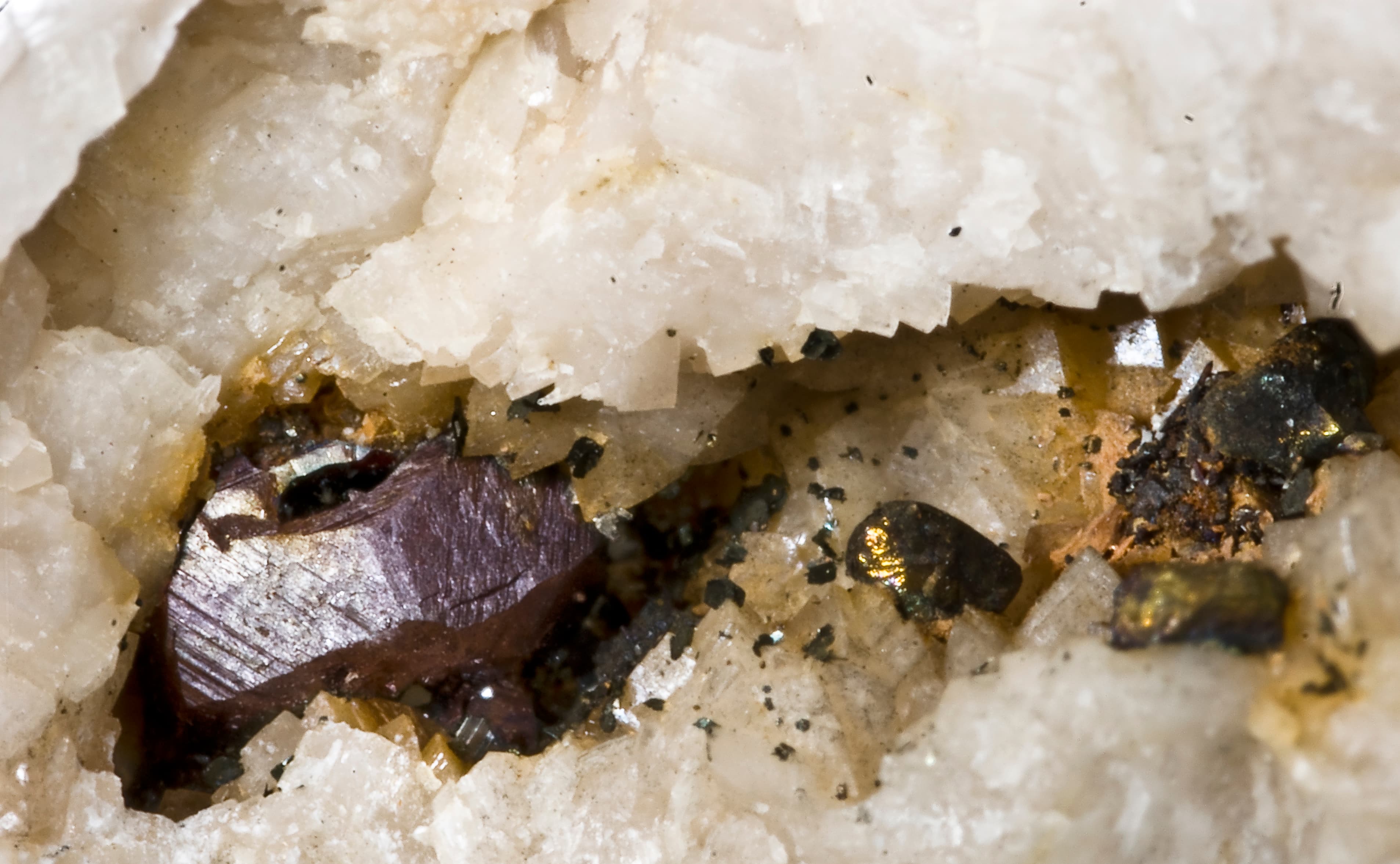 Ankerite, Pyrargyrite, and Stephanite